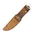 Original WWII EG Waterman EGW Leather Grip Survival Knife with Personalized Scabbard Original Items