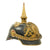 Original German WWI Bavarian Model 1895 Infantry Officers Pickelhaube with Leather Carry Case Original Items