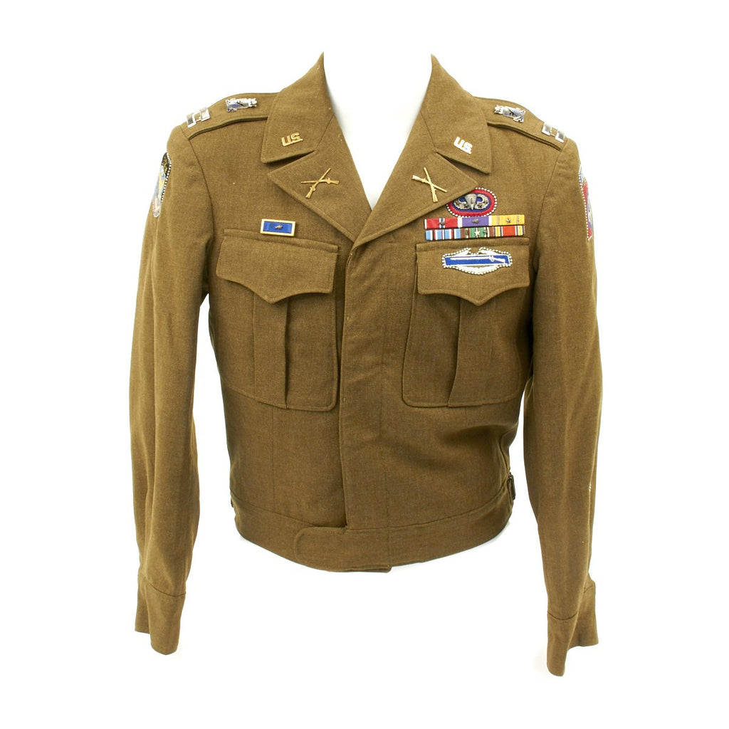 Original U.S. WWII 82nd Airborne 505th Parachute Infantry Regiment Named Ike Jacket Original Items