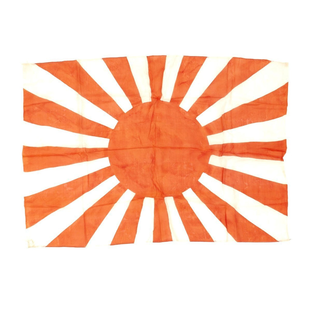 Original Japanese WWII Silk Rising Sun Army War Flag (36" x 25") Original Items