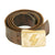 Original German WWII Hitler Youth Leather Belt with DJ Single Rune Brass Buckle Original Items