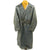 Original German WWII Luftwaffe Officer Grey Leather Greatcoat - Size 42 Original Items
