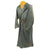 Original German WWII Luftwaffe Officer Grey Leather Greatcoat - Size 42 Original Items
