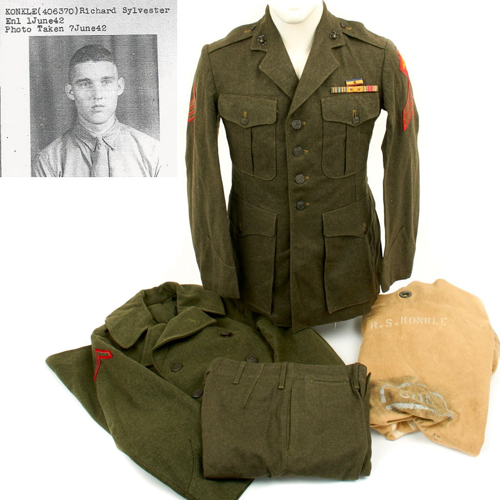 Original U.S. WWII USMC Battle of Iwo Jima Named 4th Marine