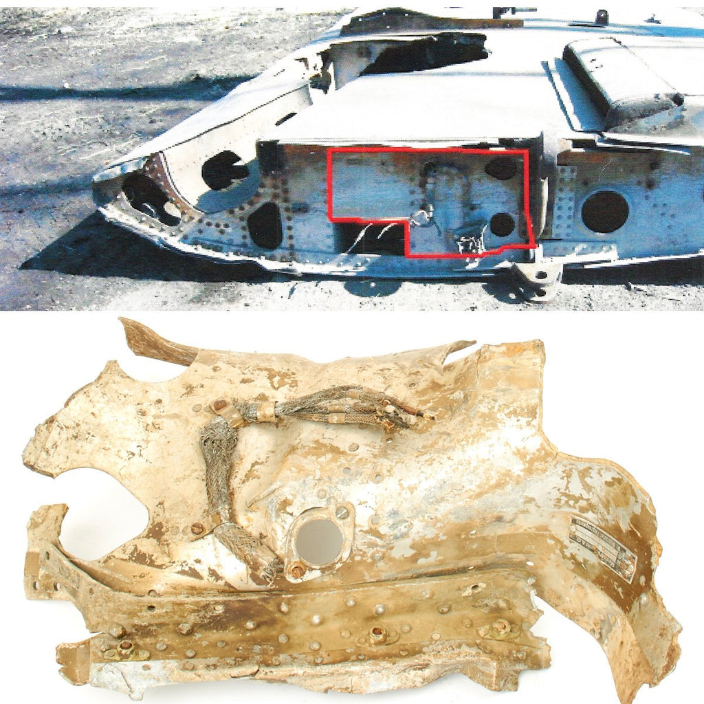 Original German WWII Messerschmitt Bf 109 Shot Down Wing Section From Identified Crash Original Items