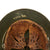 Original German WWII Army Heer M40 Named Single Decal Trench Art Helmet  - ET66 Original Items