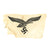 Original German WWII Luftwaffe Sports Shirt Eagle Insignia for M35 Sport Shirt - Unissued Original Items