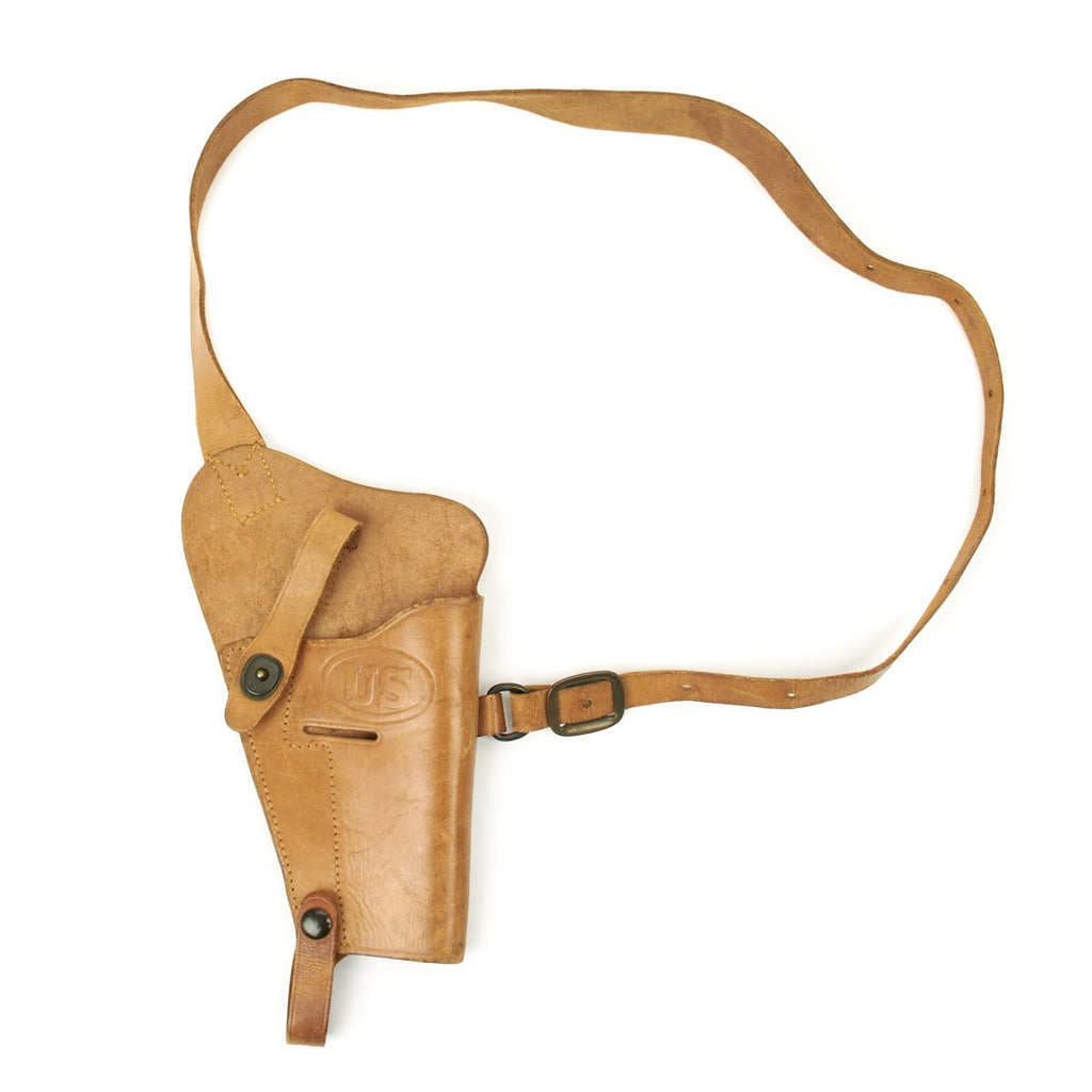 Original U.S. WWII M3 Colt 1911 .45 Tanker Shoulder Holster by Enger-Kress - Excellent Condition Original Items