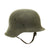 Original German WWII M42 Single Decal Heer Helmet in USGI Named Bring Back Box Original Items
