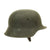 Original German WWII M42 Single Decal Heer Helmet in USGI Named Bring Back Box Original Items