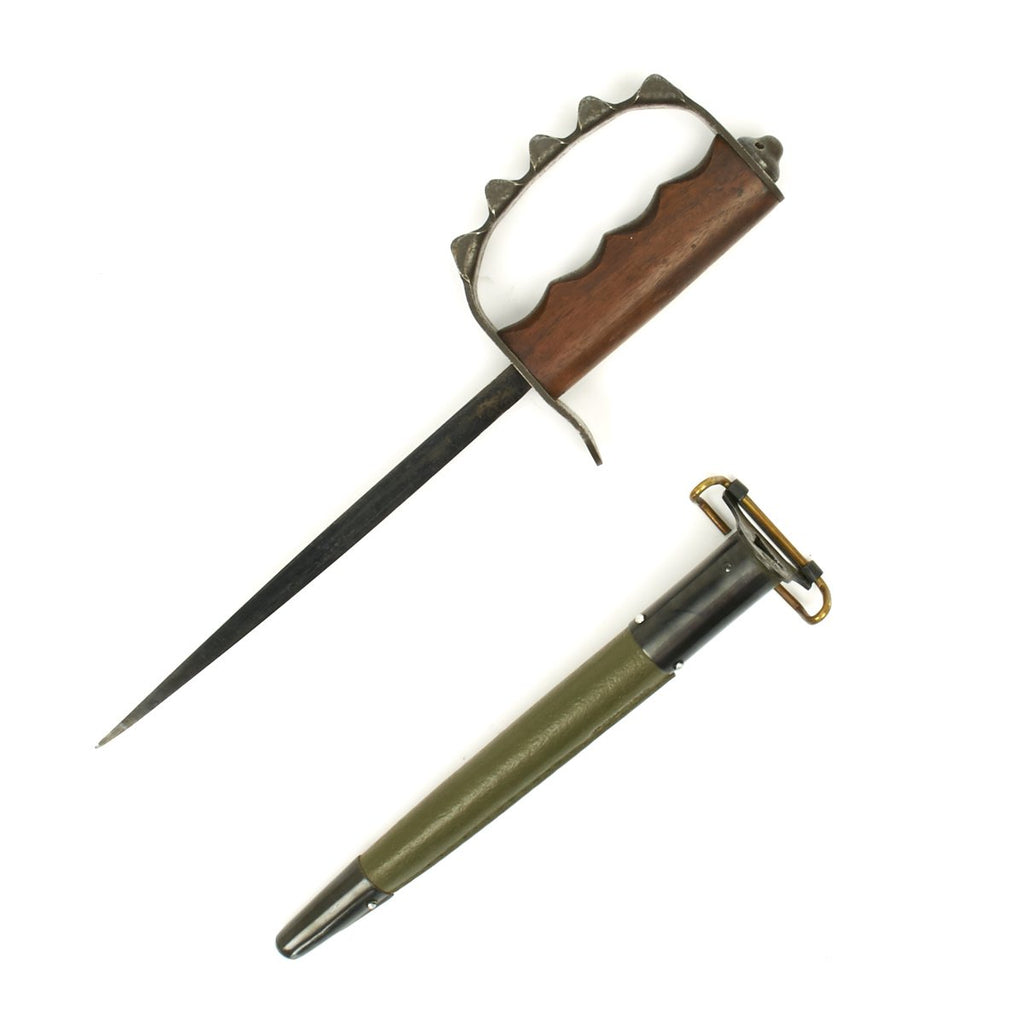 Original U.S. WWI M1917 Trench Knife by American Cutlery Company with Scabbard Original Items