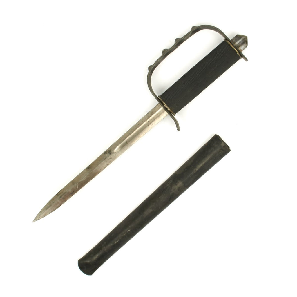 Original U.S. WWII 2nd Pattern OSS Drop Knife with Scabbard Original Items