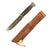 Original U.S. WWII RH Pal 36 Fighting Knife with Personalized Pacific Theater Leather Scabbard Original Items