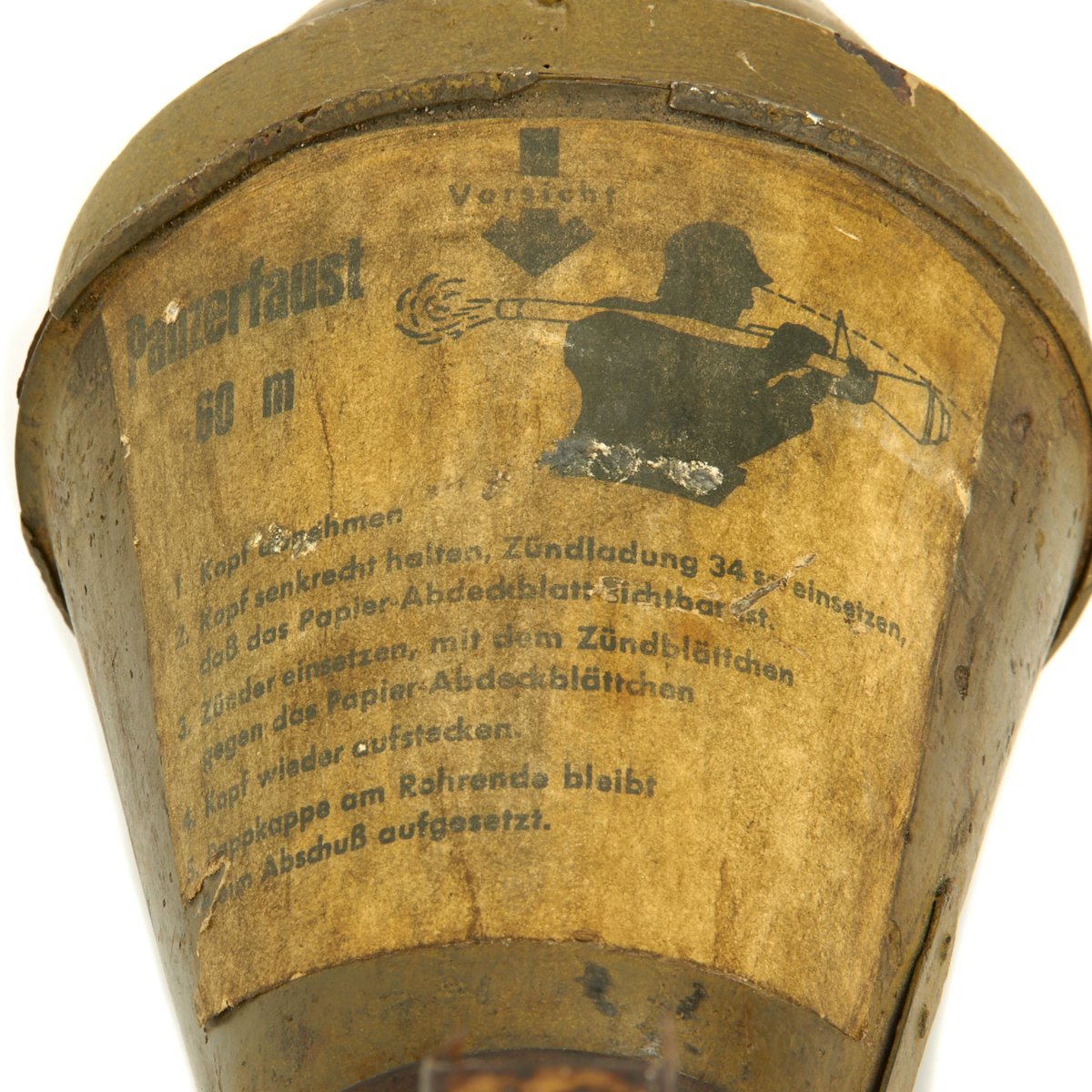 Panzerfaust Label Original German WWII Panzerfaust 60 Anti-Tank Rocket and Launcher ...
