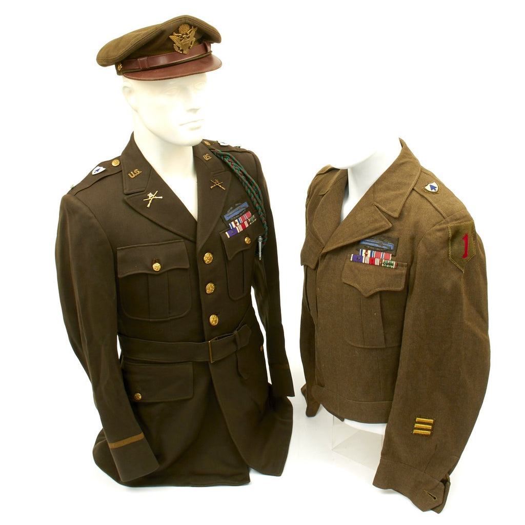 Original U.S. WWII Normady Invasion Silver Star Recipient Named Grouping - 1st Infantry Division Original Items
