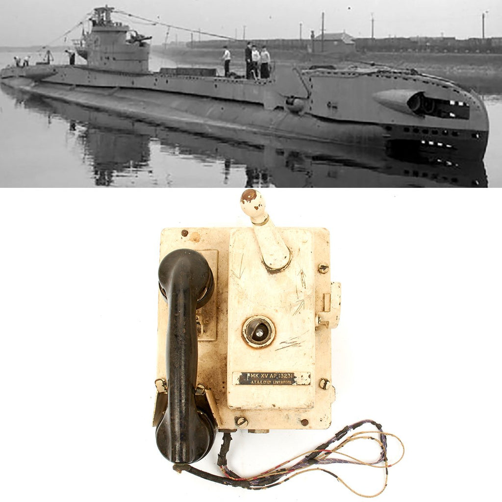 Original British WWII HMS Terrapin Submarine MK XV Telephone Original Items