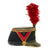 Original French Model 1931 Republican Guard Chief Warrant Officer Shako Kepi with Red Plume Original Items