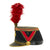 Original French Model 1931 Republican Guard Chief Warrant Officer Shako Kepi with Red Plume Original Items