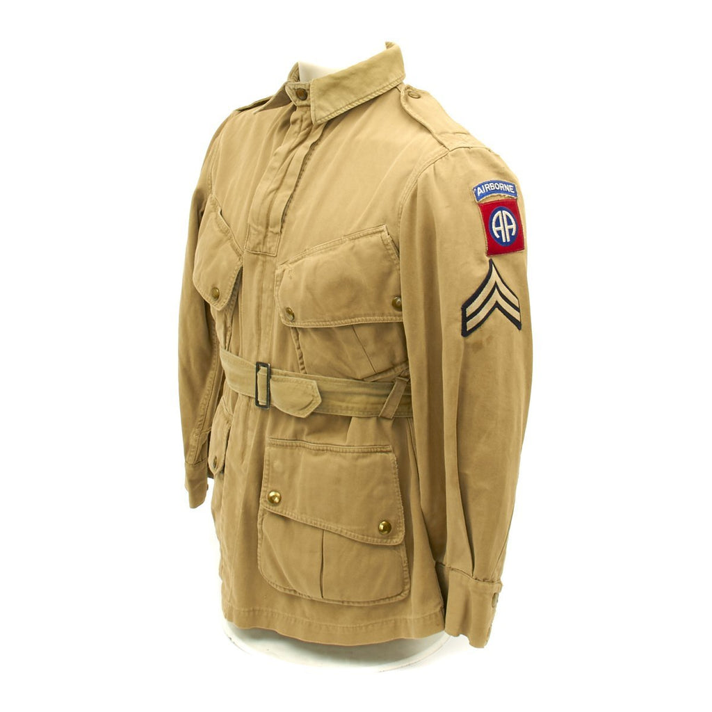 Original U.S. WWII 82nd Airborne Corporal M1942 Paratrooper Jacket Original Items