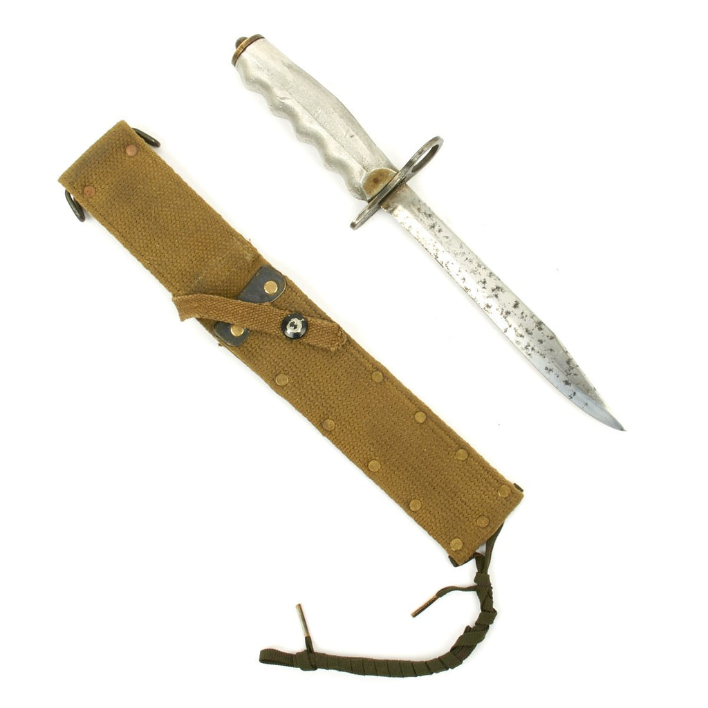 Original U.S. Vietnam War Theatre Made Personalized Fighting Knife - Dated 1968 Original Items