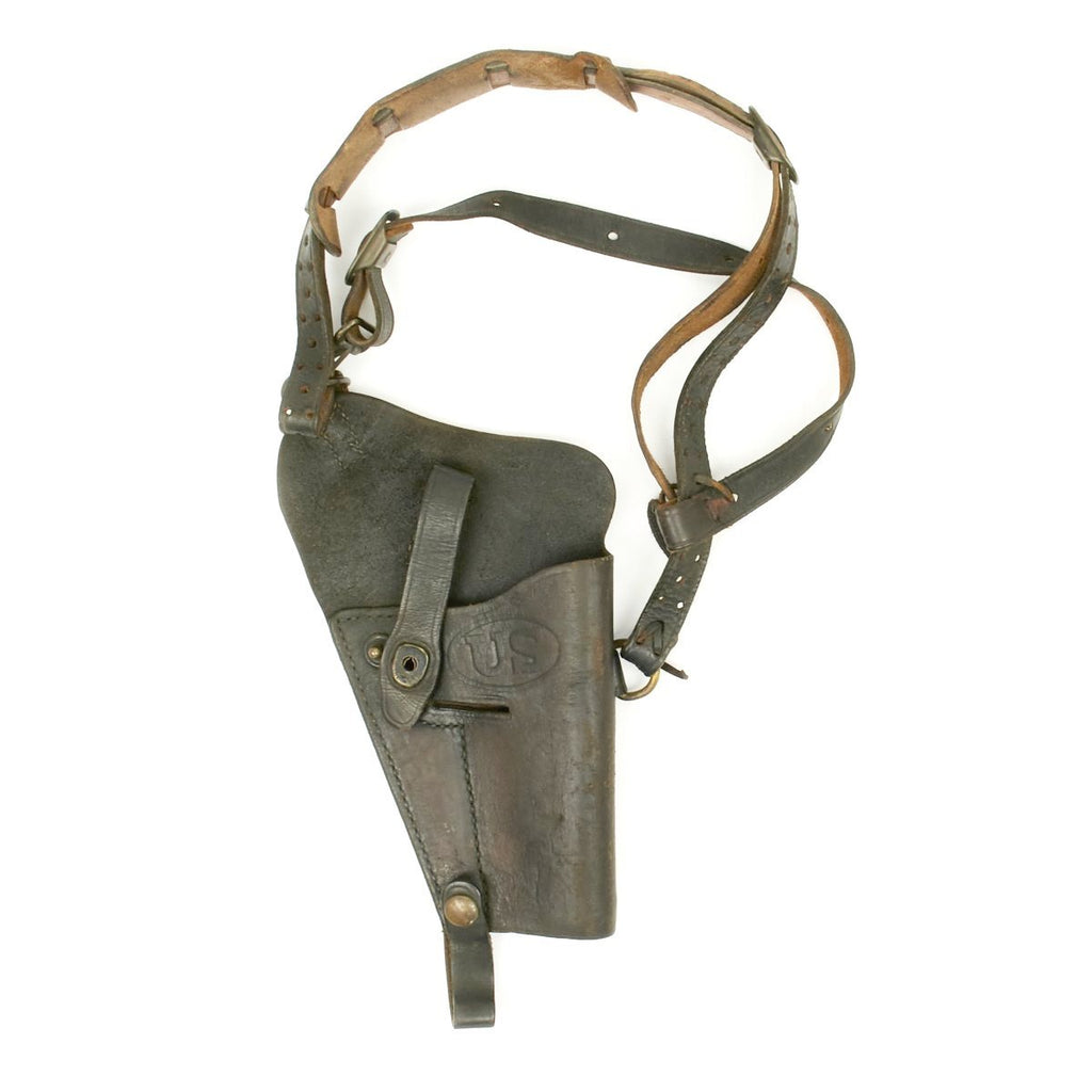 Original U.S. WWII U.S.M.C. M7 Colt 1911 .45 Shoulder Holster Rig by BOYT dated 1945 Original Items