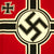 Original German WWII Kriegsmarine Naval Battle Flag with Wartime Markings 100cm x 170cm by  Plutzar & Brull K.G. Bielitz O/S Original Items