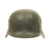 Original German WWII Luftwaffe M35 Double Decal Helmet with Battle Damage - ET64 Original Items