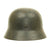 Original German WWII Luftwaffe M35 Double Decal Helmet with Battle Damage - ET64 Original Items