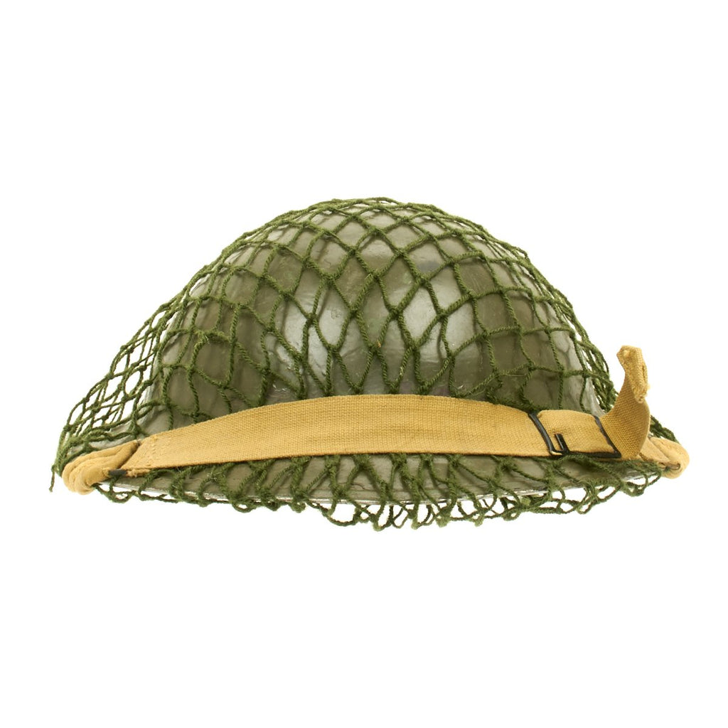 Original Canadian WWII Brodie MkII Steel Helmet with Net by General Steelwares - Dated 1941 Original Items