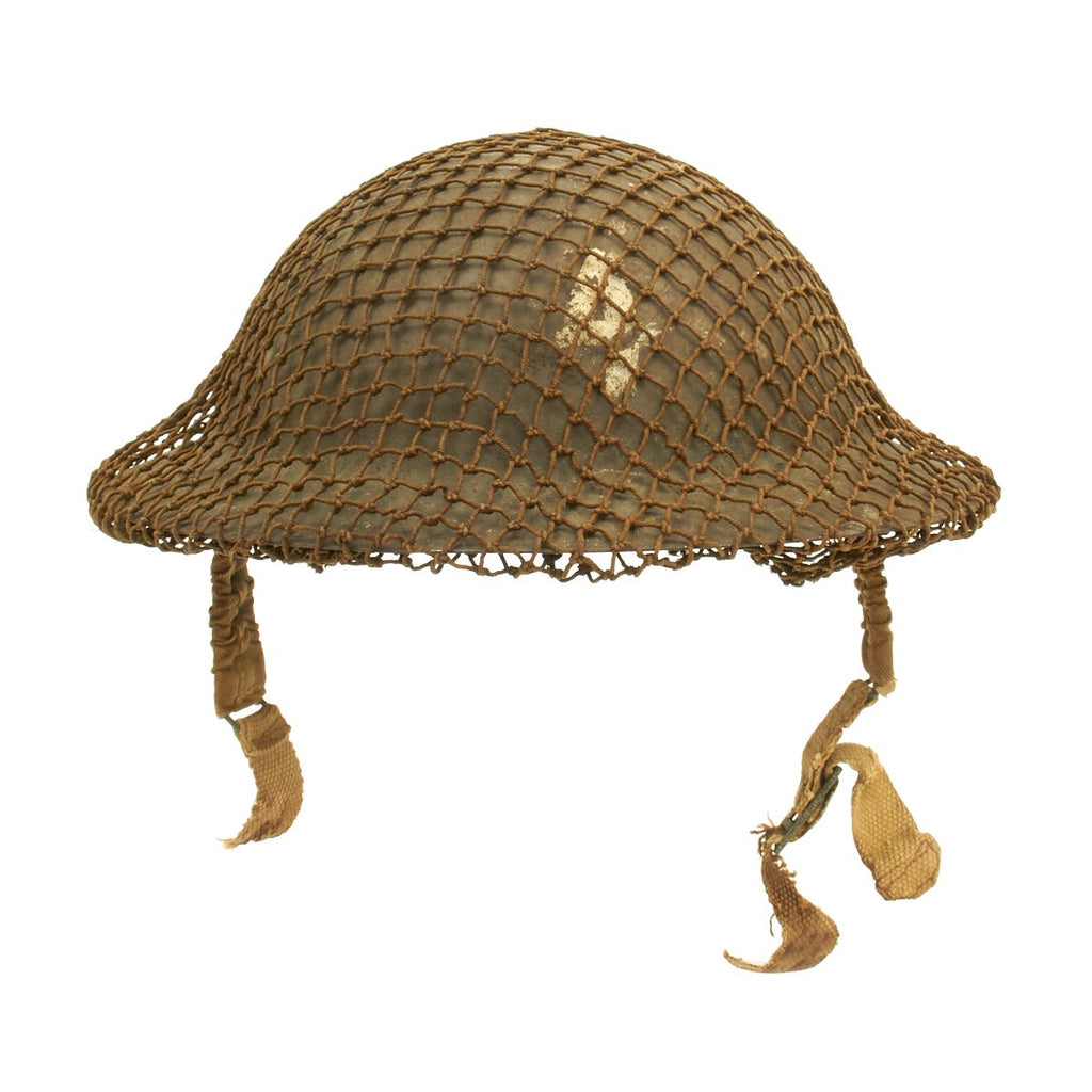 Original Australian WWII Brodie MkII Steel Helmet with Net by Commonwealth Steel - Dated 1940 Original Items
