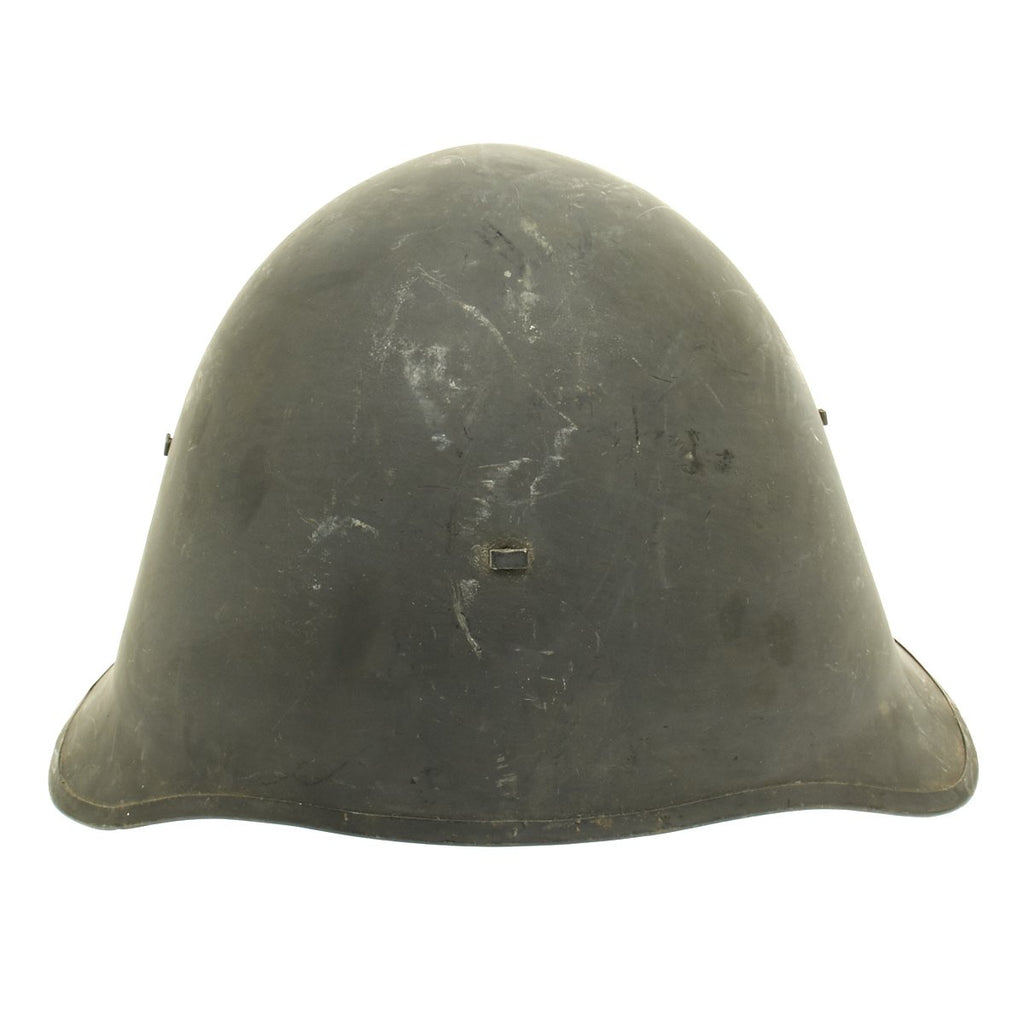 Original Danish WWI Model 1923 Steel Army Helmet: Excellent Condition Original Items