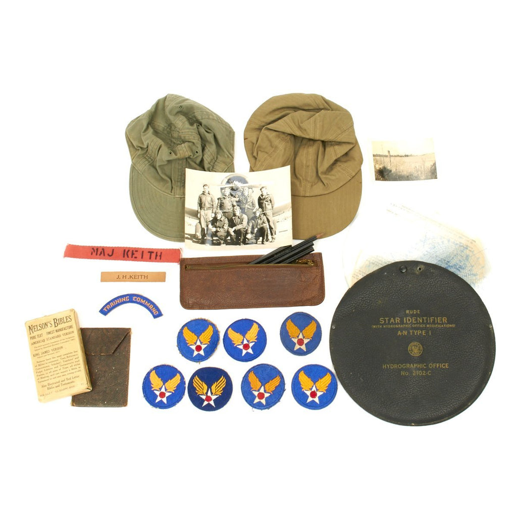 Original U.S. WWII Army Air Force Pilot Group of Major Joe H Keith Original Items