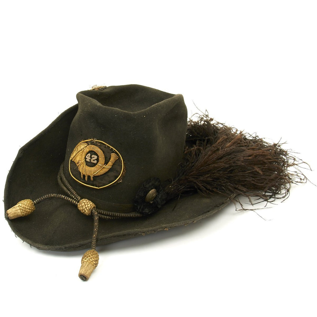 Original U.S. Civil War Union Officer Burnside Pattern Slouch Hat - 42nd New York Infantry Original Items