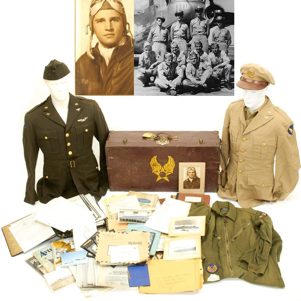 Original U.S. WWII B-24 Liberator Agony Wagon 392nd Bomb Group Named Co-Pilot Grouping Original Items
