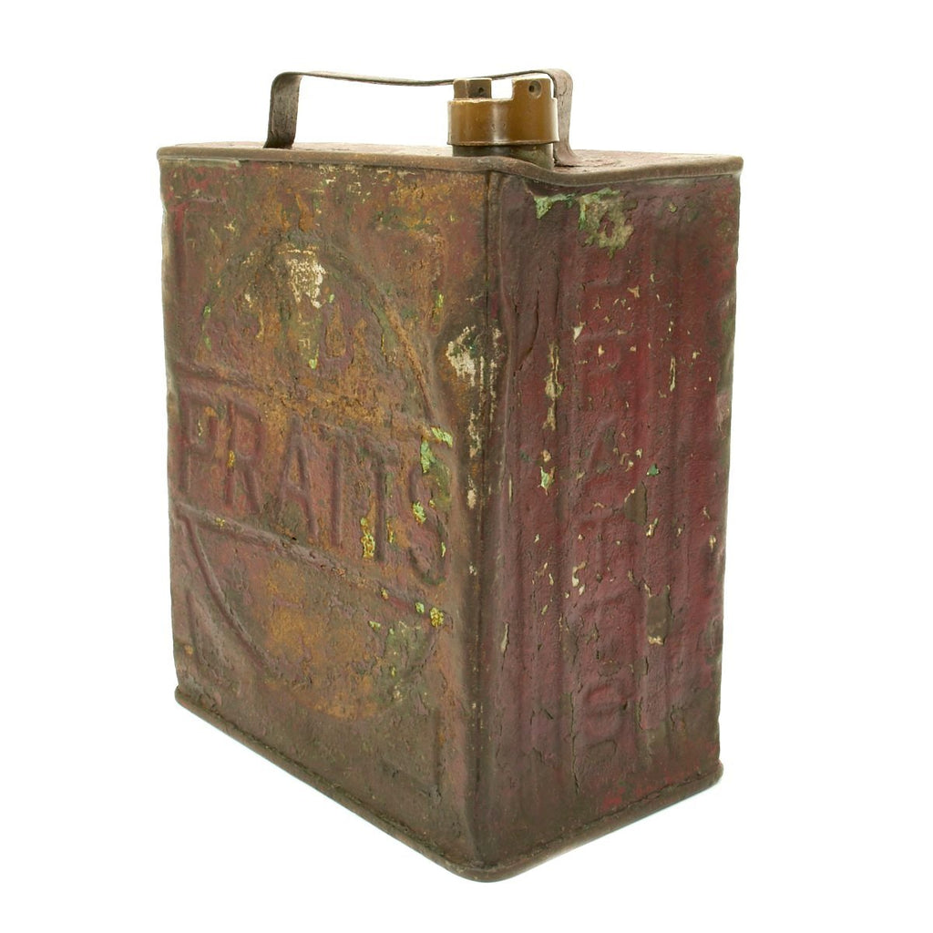 Original British Pre-WWII 1933 Dated Vickers Machine Gun Water Can by Pratt - Petrol 2 Gallons Original Items
