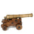 Original 18th Century 6-Pounder Saker Bronze Cannon with Oak Naval Carriage Original Items