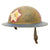 Original U.S. WWI M1917 Refurbished Doughboy Helmet - 2nd Infantry Division Original Items