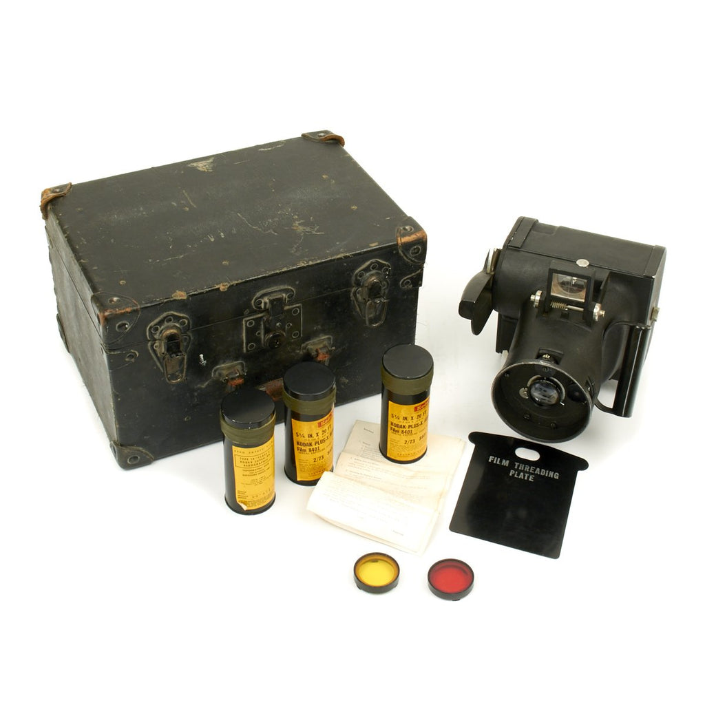 Original U.S. WWII Navy USN Graflex K-20 Aircraft Camera with Case and NOS Film - dated 1942 Original Items