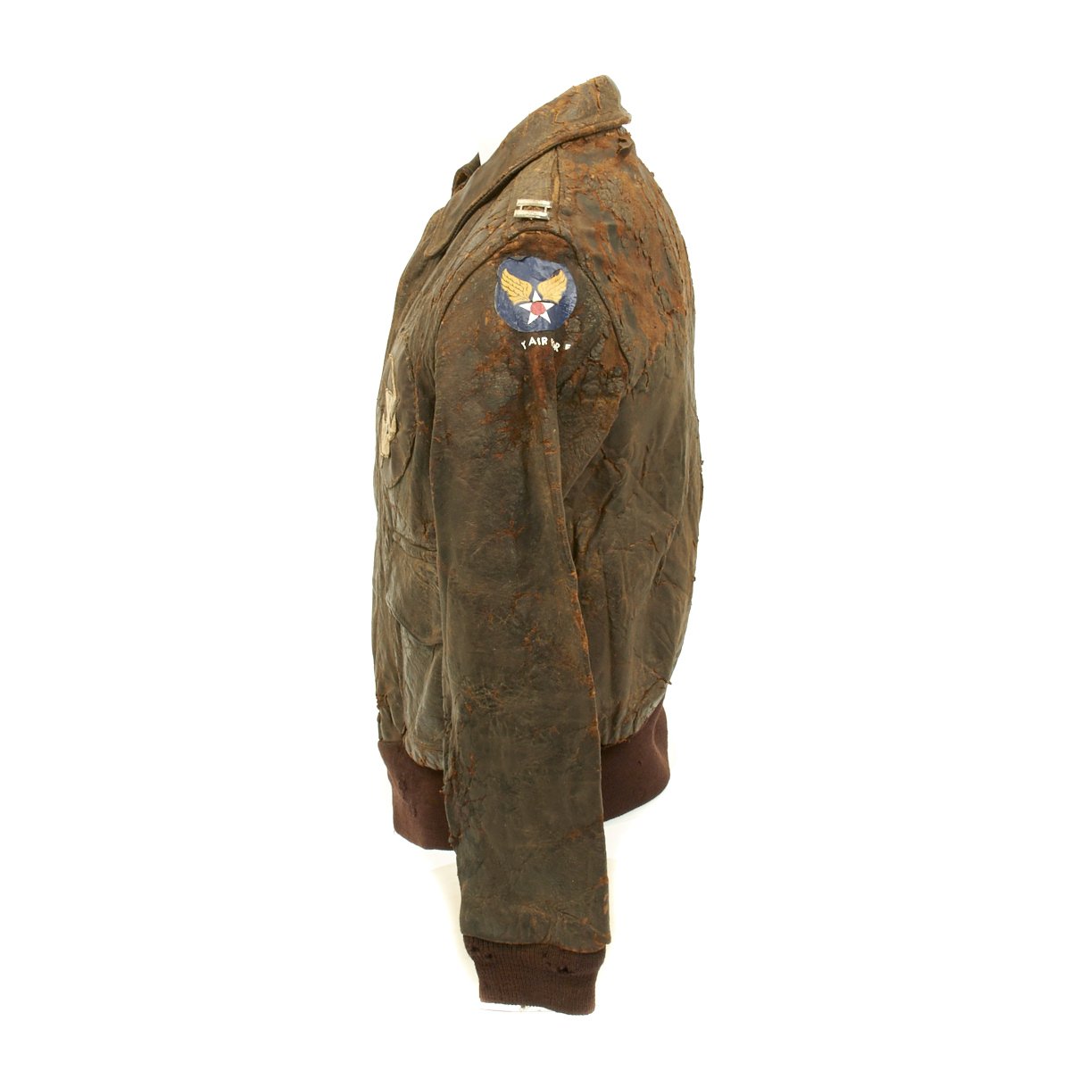 Original U S WWII Army Air Force Type A2 Leather Flight Jacket With S original-u-s-wwii-army-air-force-type-a2-leather-flight-jacket-with-s