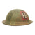 Original U.S. WWI M1917 Refurbished Doughboy Camouflage Helmet of the 82nd Division "All American" Original Items