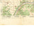 Original British WWII 1944 Color Maps of Germany (Koblenz, Mayen, Altenkirchen) - Set of 3 Original Items