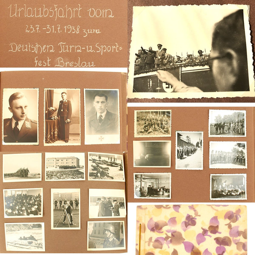 Original German WWII Klier Family Photo Album with Unknown Hitler Photo - 200+ Images Original Items
