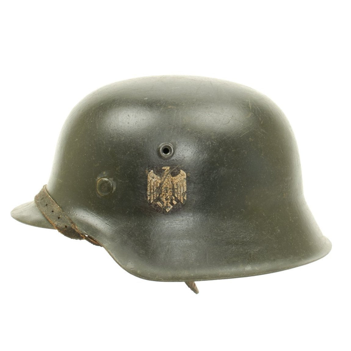 Original German WWII Named Army Heer M42 Single Decal Helmet