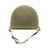 Original U.S. WWII McCord M1 Front Seam Helmet with Korean War Liner Original Items