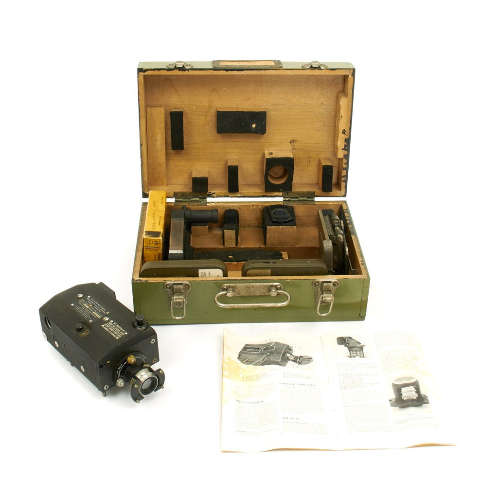 Original U.S. WWII Army Air Force 16mm GSAP Camera with Case and NOS Film Original Items