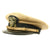 Original U.S. WWII Naval Officer Khaki Summer "Bostonian" Peaked Visor Cap - Size 7 3/8 Original Items