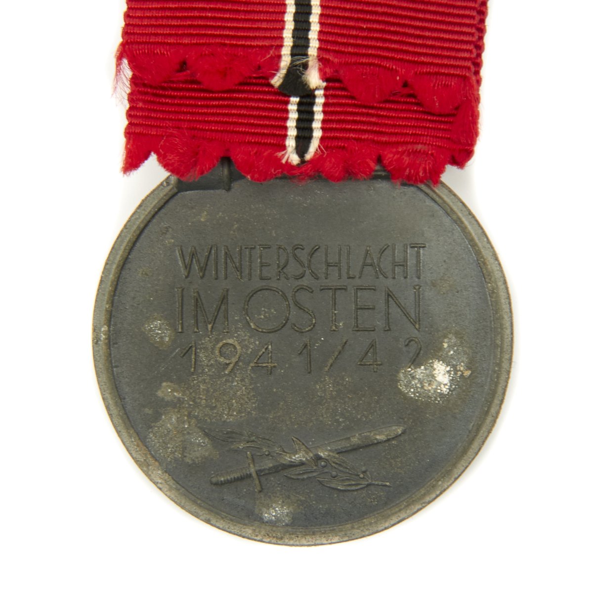International & Forster Military Original by German Front Eastern – Award with Antiques Medal WWII Barth