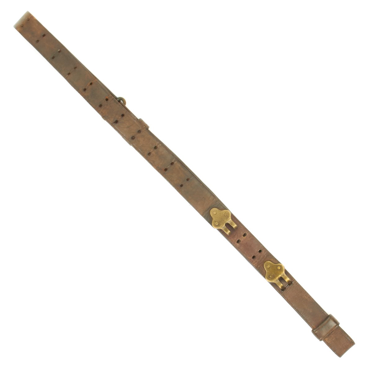 U.S. Springfield Rifle WWI 1907 Pattern Leather Sling With Brass Fittings