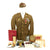 Original U.S. WWII 321st Glider Field Artillery Battalion Named Grouping with Bastogne NUTS Letter Original Items