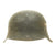 Original German WWII M42 Single Decal Luftwaffe Helmet - NS66 Original Items